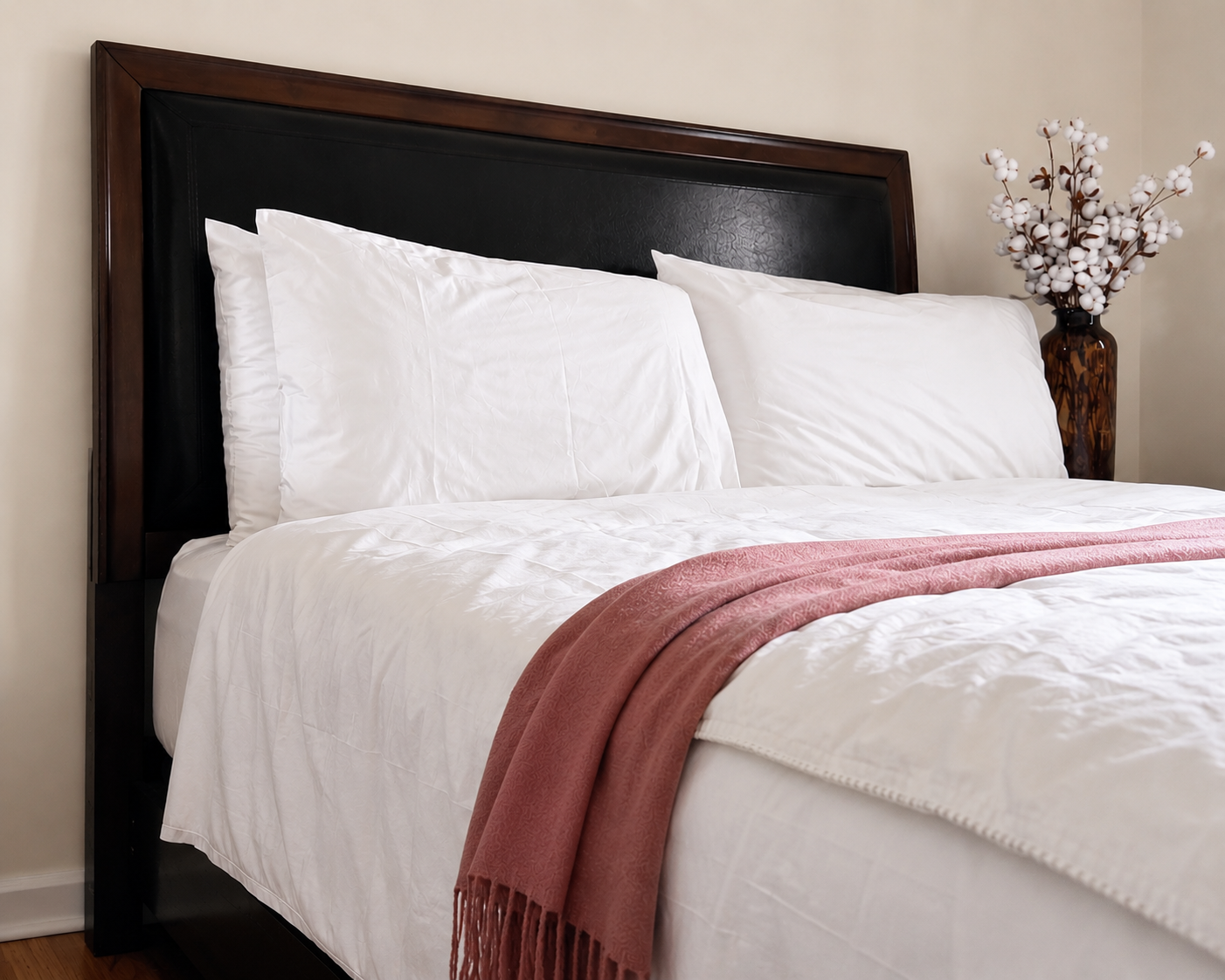 400 Thread Count Sateen Sheet White - Image 6